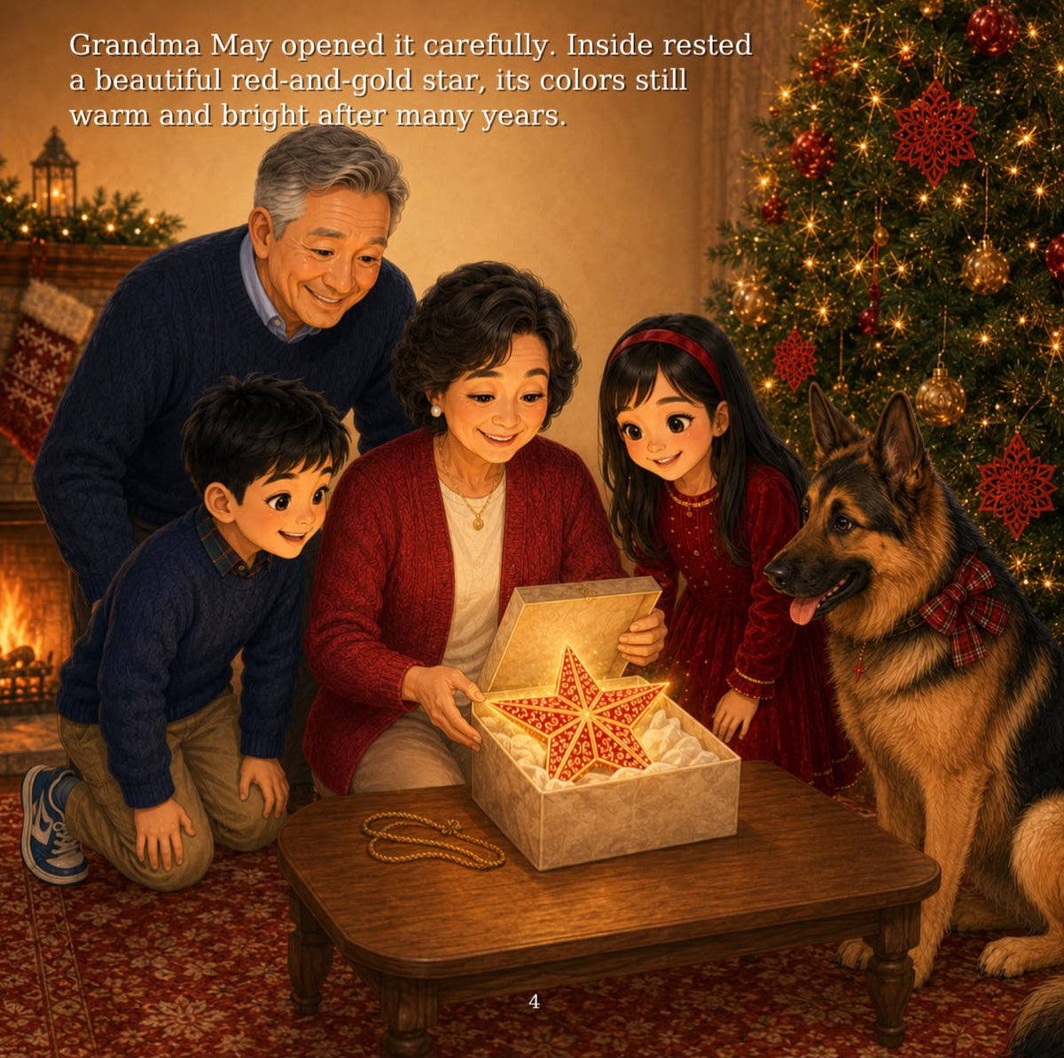 Christmas Star Between Two Homes